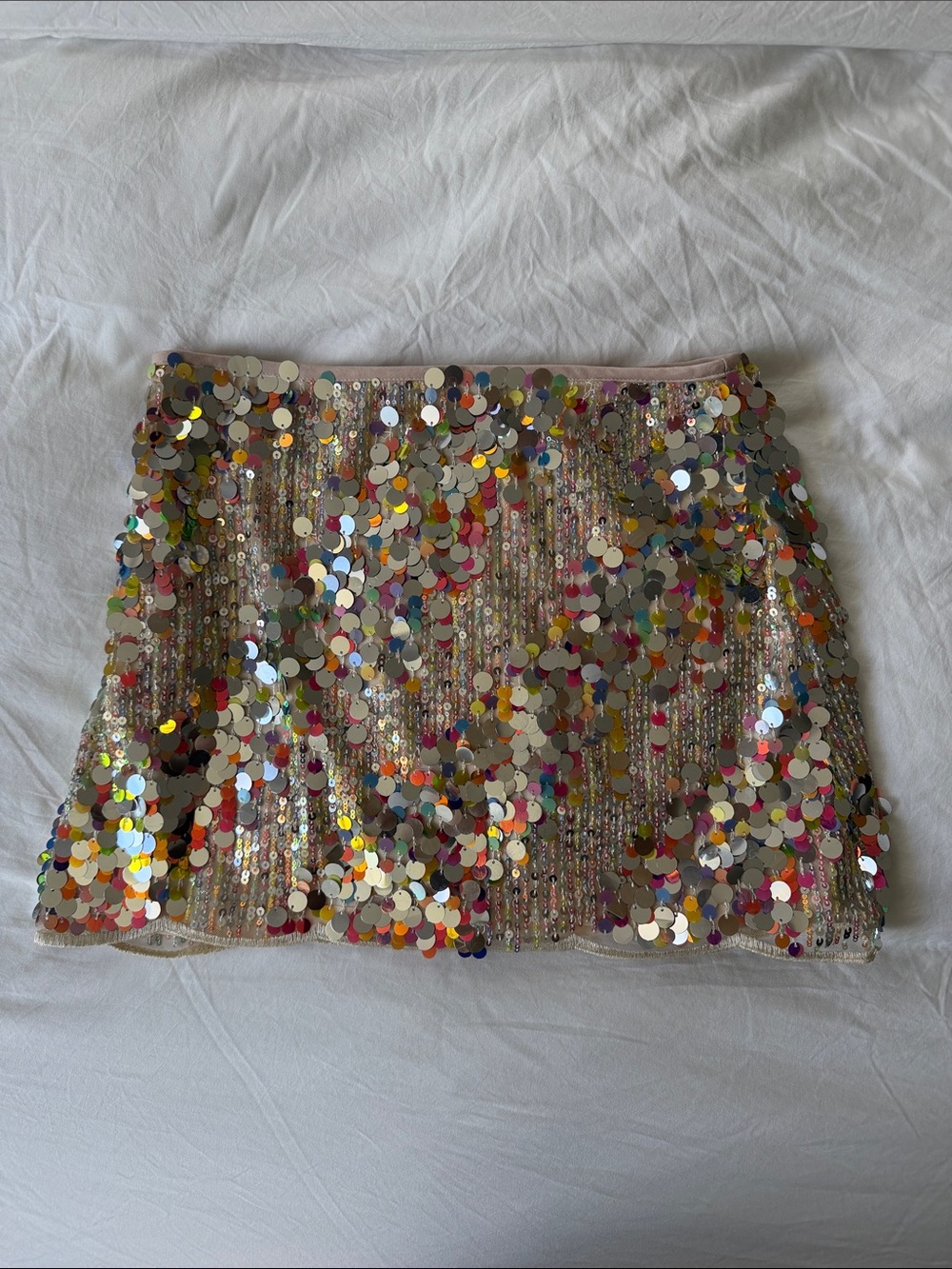 Zara Multicolor Sequin Mini Skirt